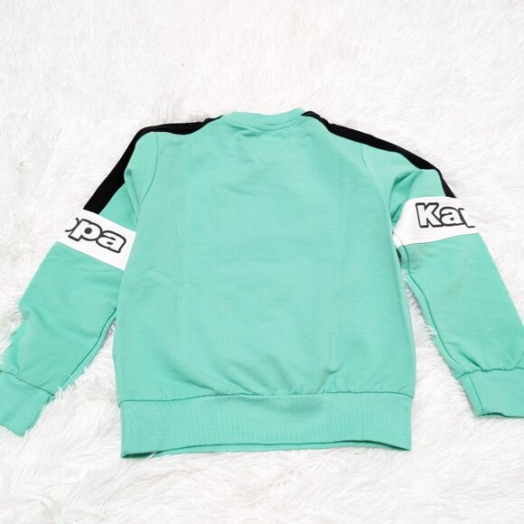Kappa Unisex Crew Neck Aquamarine Pullover Loopknit Sweatshirt NWOT size:4T - Picture 7 of 7